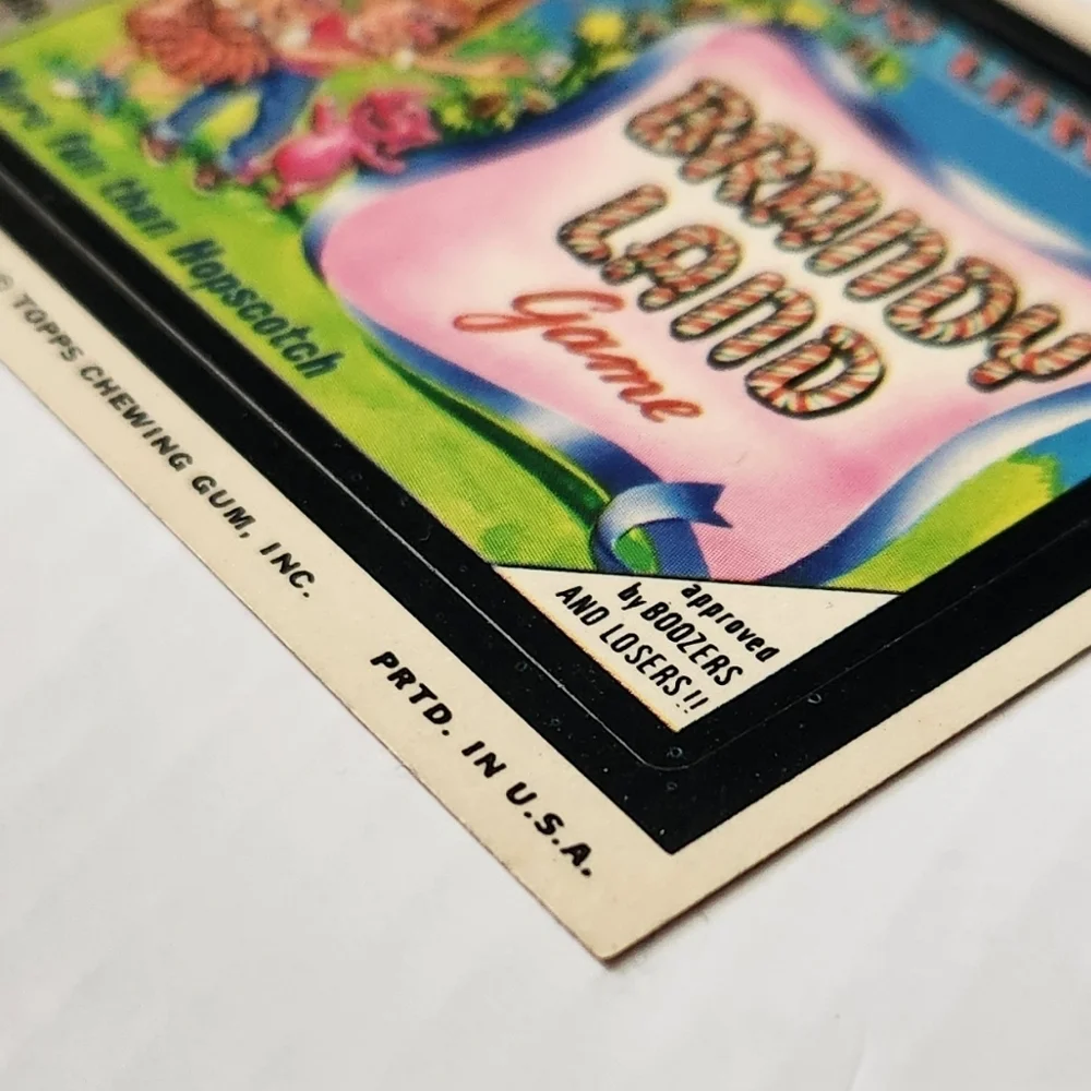 Rare Vintage 1973 Topps Wacky Packages Brandy Land Sticker Collectible Card